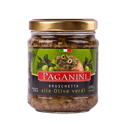 Antepasto Bruschetta alle Olive Verdi Paganini 170g