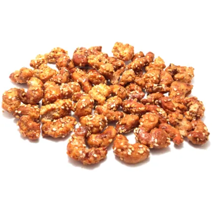 Castanha de Caju Caramelizada com Gergelim