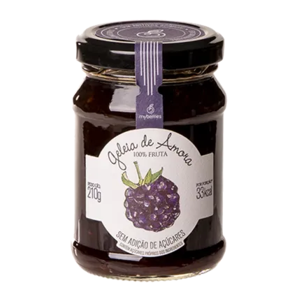Geleia de Amora Artesanal S/ Açúcar Myberries 210g