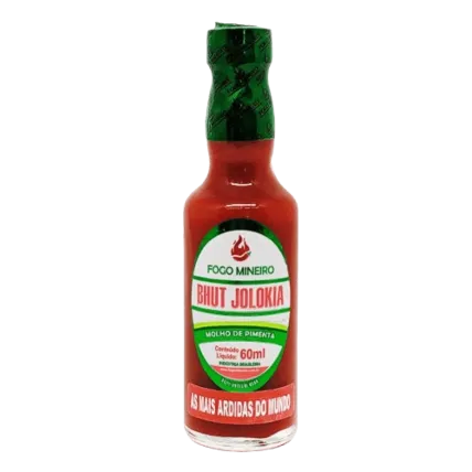 Molho de Pimenta Bhut Jolokia Fogo Mineiro 60ml