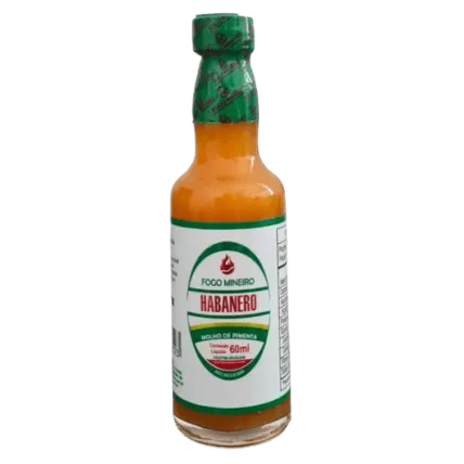 Molho de Pimenta Habanero Fogo Mineiro 60ml
