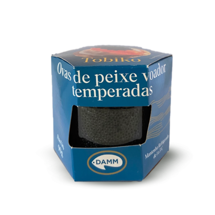 Ovas De Peixe Capelin Voador Temperadas Preta Damm 90g