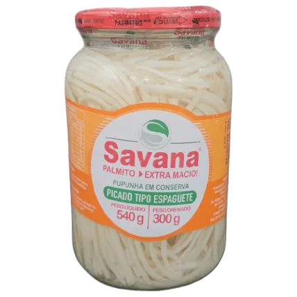 Palmito Pupunha Espaguete Savana 300g