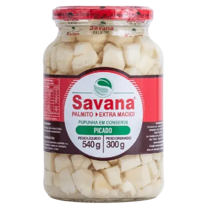 Palmito Pupunha Picado Savana 300g