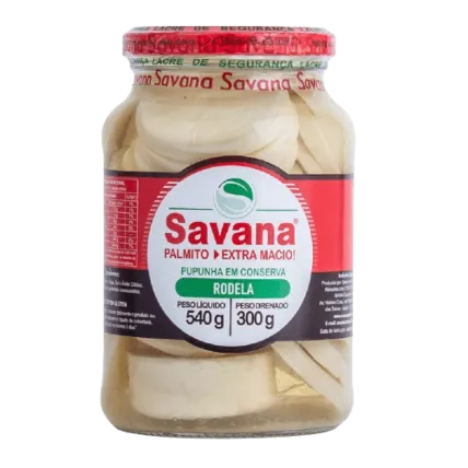 Palmito Pupunha Rodela Savana 300g