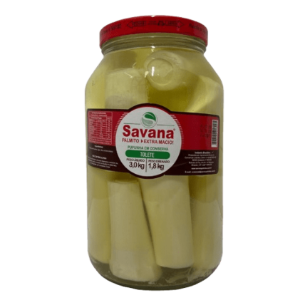 Palmito Pupunha Tolete Savana 1,8kg