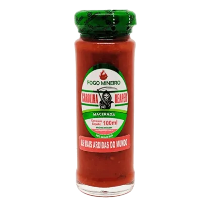 Pimenta Carolina Reaper Macerada Fogo Mineiro 100ml