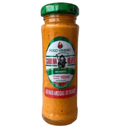 Pimenta Carolina Reaper no Azeite Fogo Mineiro 100ml