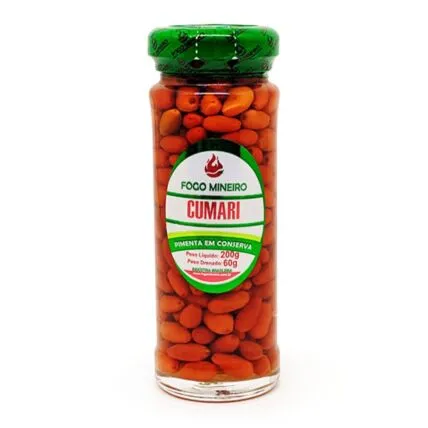 Pimenta Cumari Conserva Fogo Mineiro 200g 