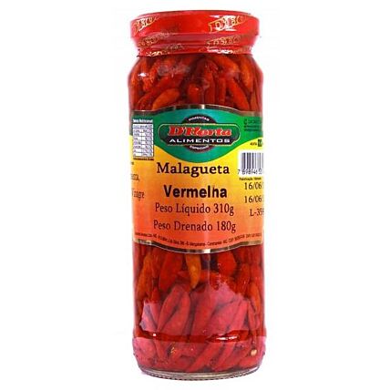 Pimenta Malagueta Vermelha D'horta 180g