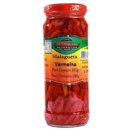 Pimenta Malagueta Vermelha D'horta 180g