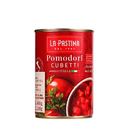 Tomate Pelado em Cubos La Pastina 400g
